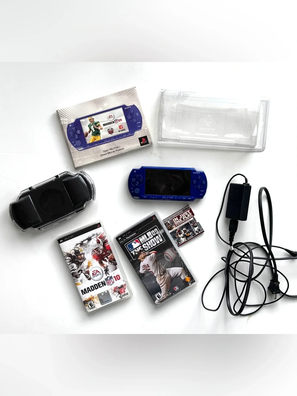 Metallic Blue PSP-2000 Console Limited Edition Madden NFL 09 Entertainment Pack